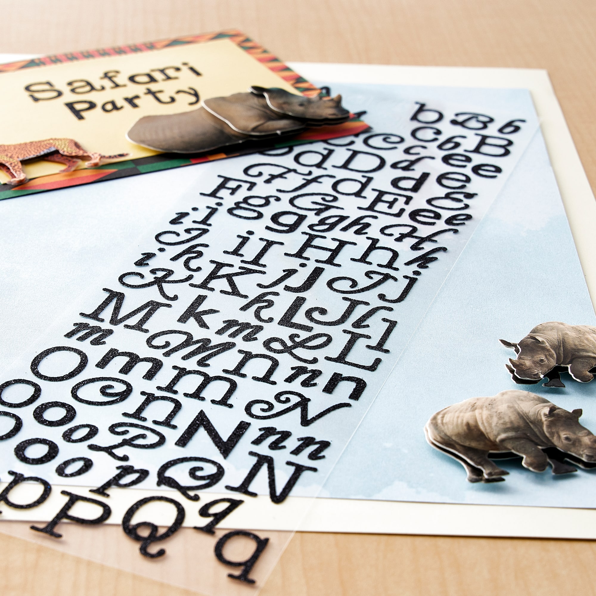 12 Pack: Glitter Alphabet Stickers by Recollections